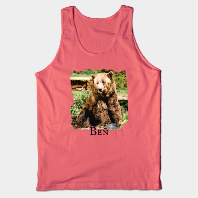 Ben the Bear Grizzly Adams Tank Top by Neicey